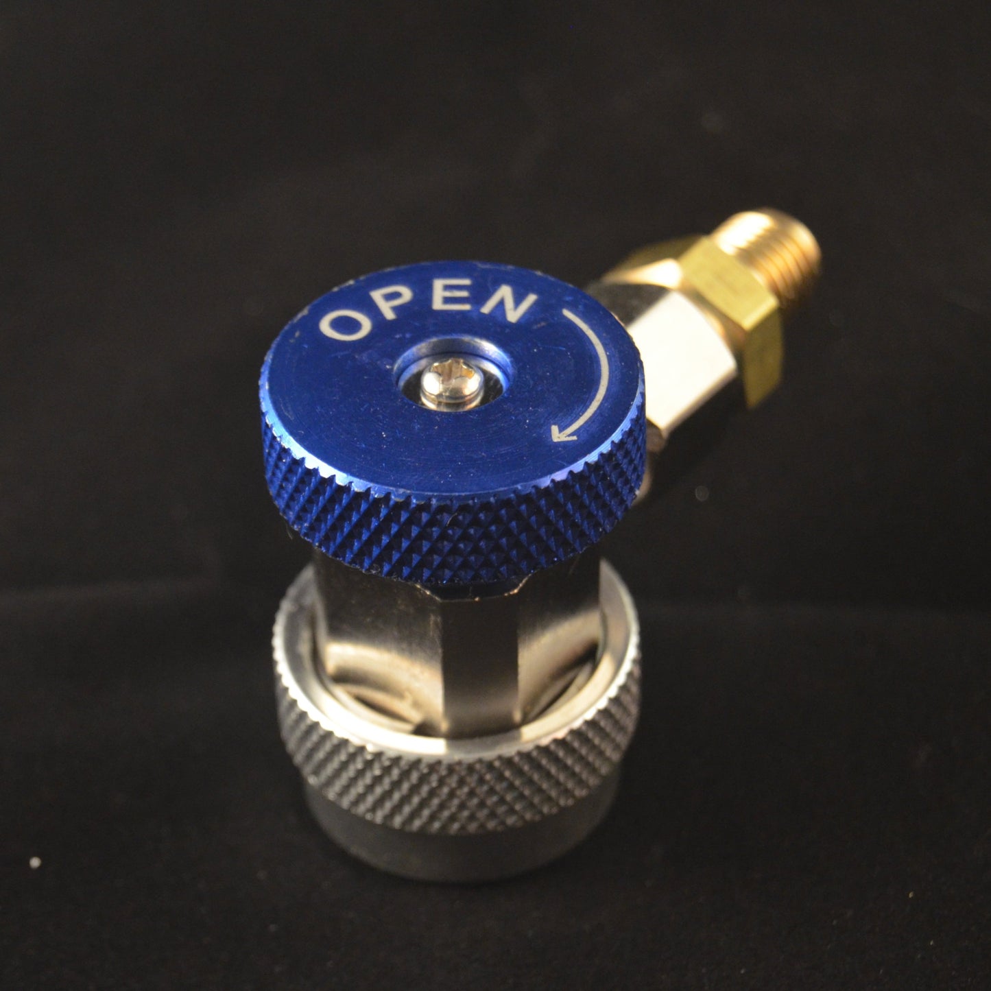 Lavtrykkskobling r134a m/kran