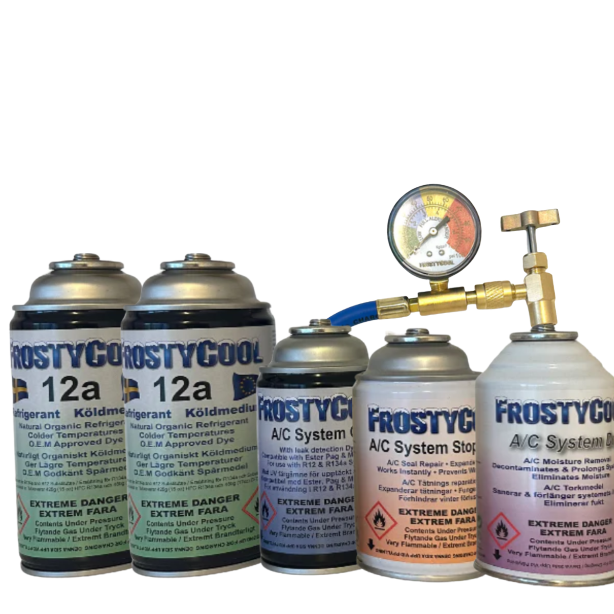 AC gass 134a DIY-KIT for Motorbytte